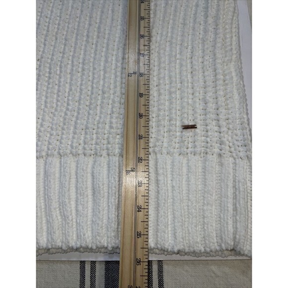 Victoria Secret Knit Sweater Pullover White Logo Mock Turtleneck Size XSmall - Picture 4 of 8